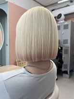 プネル(punel)&nbsp;ブロンド裾ピンク