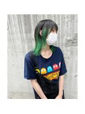 fika ミディアムレイヤー　グラデーションカラーグリーン