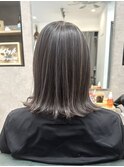 暗めベースだからこそ引き立つコントラストハイライト【稲毛】