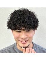 ササ(33) 波巻きツイストスパイラルパーマ刈り上げマッシュ