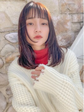 ロンドシエル 横浜(Lond ciel) 【阿部もえる】柔らか暖色カラー×レイヤーカット