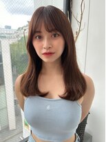 ロンド マーレ 天神大名店(Lond mare) ピンクブラウン/暖色カラー/カシスピンク/韓国ヘア/顔周りカット