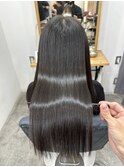 20代 30代 40代 ロング 艶髪 髪質改善 アッシュブラック 