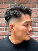 ヒロ銀座 バーバーショップ 札幌本店(HIRO GINZA BARBER SHOP)&nbsp;フェードスタイル×ナチュラルパーマ