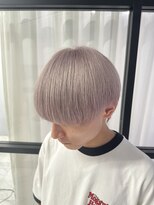 ヴァイス 新宿店(VAICE)&nbsp;ホワイトベージュ×ツーブロマッシュ[新宿/メンズヘア]