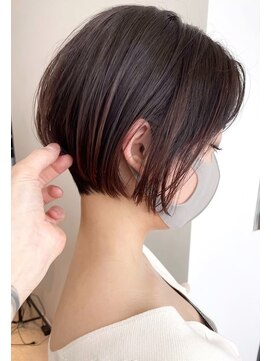 ジエクト アイロ(The Ect ilo) ショートボブ 白髪ぼかしハイライト メルティカラー 白髪ぼかし