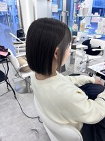 ブラウン(Brown)&nbsp;イヤリングカラー/グレージュ/美髪/イメチェン/切っぱボブ