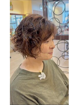 エムスリーヘアー 西千葉店(Mlll HAIR) 20.30.40.50代にオススメ ショートパーマスタイル