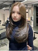ブリーチ無しダブルカラー×レイヤーカット