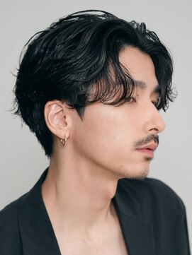 レタッチ バイ フィフス 天神大名(RETOUCH by fifth) 福岡天神メンズフェザーパーマフェザーショートスパイラルパーマ