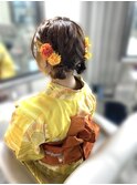 ツインお団子ヘア
