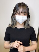 マティス 表参道(matiz)&nbsp;デザインカラーフェイスフレーミングホワイトシルバー小顔黒髪