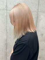 モク 立川(moc)&nbsp;韓国風レイヤーカットブリーチダブルカラー前髪