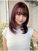 ワンカール/簡単スタイリング/小顔ヘア/顔周りミディアム