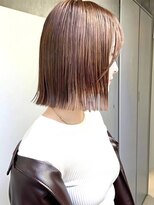 ノラギンザユー(NORA GINZA/U)&nbsp;切りっぱなし外ハネボブ艶暗髪シースルーバング