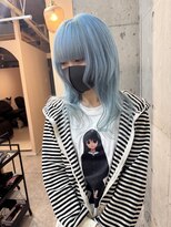 ラニヘアサロン(lani hair salon)&nbsp;水色カラー/ブルーカラー/ハイトーン/ブリーチ/ダブルカラー