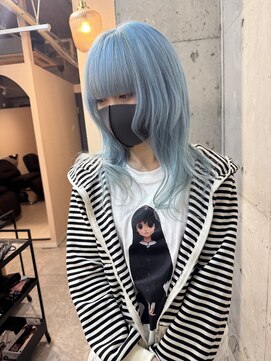 ラニヘアサロン(lani hair salon) 水色カラー/ブルーカラー/ハイトーン/ブリーチ/ダブルカラー