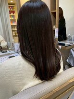 ヘアリゾート粋 ウナム 新宿東口店(enam)&nbsp;艶髪/髪質改善/透明感/セミロング/ダークブラウン