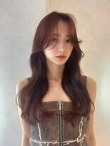 エヌ 大阪梅田店(enu)&nbsp;【大阪梅田】艶々ラベンダーカラー×顔周りレイヤー