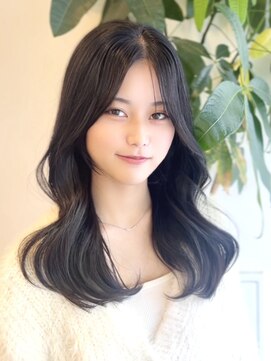 ビューエヒメ(VIEW EHIME) 小顔黒髪レイヤーカット×アッシュカラー20代30代40代