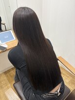 リンク(Link Hair&Spa) 暗髪カラー/ダークブラウン/顔周りカット/髪質改善
