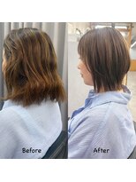 ヘアサロン ドットプラス 町田店(dot. plus) 【フジタアヤコ】朝楽ストレート×レイヤーボブ