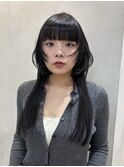 韓国風レイヤーカット/レイヤーウルフ/ハッシュカット/顔周り