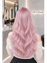 ジルバイジゼル(JILL by GiseL)&nbsp;天神 ピンクカラー ゆる巻きロング ケアブリーチ 10代 20代