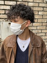 フェード ツーブロック 刈り上げ スパイラルパーマ【山岸】