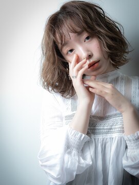 カバーヘアアンドスパ ブリス 浦和(COVER HAIR&SPA bliss) シースルー前髪くせ毛風小顔ふわふわボブ201v浦和10代20代30代