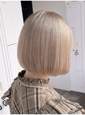 ハイトーンベージュボブ