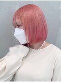 コーラルピンク_チェリーブラウンフェミニンロング_ba382712