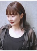 ワイドバングとインナーハイライト〔ZEEN札幌〕@20代30代40代