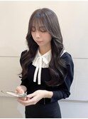 韓国顔周りレイヤーグレージュ くびれロング【横浜】