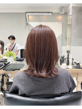 ガリカ 蔵前(Gallica) 【佐久間史将】透明感ピンクベージュ/大人可愛いくびれミディ