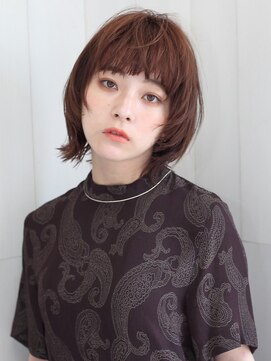 ディフィーノ 赤坂(DIFINO) 外ハネウルフボブ×モカブラウン