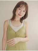 前髪/マチルダボブ/ピンクベージュインナー/グレージュ[甲府駅]