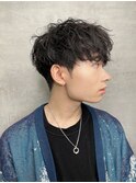 NEXT静岡 ショートマッシュ アッシュブラック ブリーチなし