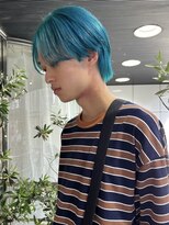 ヘアーアンドメイク ビス(HAIR&MAKE bis) 2ブリーチ/ハイトーンターコイズブルー☆【多田華歌】