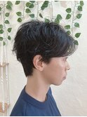 ハンサムショート×パーマ