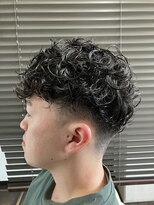 ガイズ ヘアー イサミ(GUY'S HAIR 133)&nbsp;カルマパーマ/ベリーショート/ダークアッシュ/ニュアンスパーマ