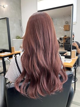 ペスカ 長町南店(pesca) pink beige (ブリーチなしWカラー)