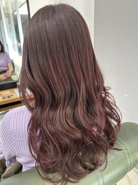 ヘアーアンドビューティーザ エフ(Hair Beauty the F) *ピンクカラー_暖色系_リバース巻き_m97