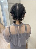 箔付きタイトヘアアレンジ/大宮東口タイトヘアアレンジ