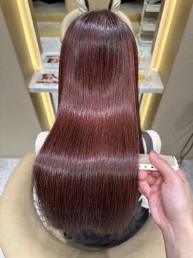 プアメリア 名古屋(Puamelia) ハーフブリーチ/ケアカラー/ワインレッド