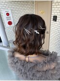 ボブヘア ボブヘアアレンジ 参列ヘア イベントヘア 巻きおろし