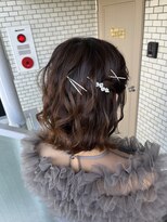ソノ(sono)&nbsp;ボブヘア ボブヘアアレンジ 参列ヘア イベントヘア 巻きおろし