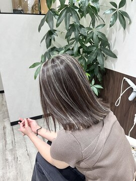 ベルヘアーデザイン 堺東(Belle hair Design) コントラストハイライト/ハイライト/白髪ぼかしハイライト