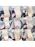 ブロンド×梅田美容室×髪質改善×ロング×ボブ
