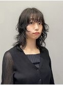 ミディアムパーマヘア